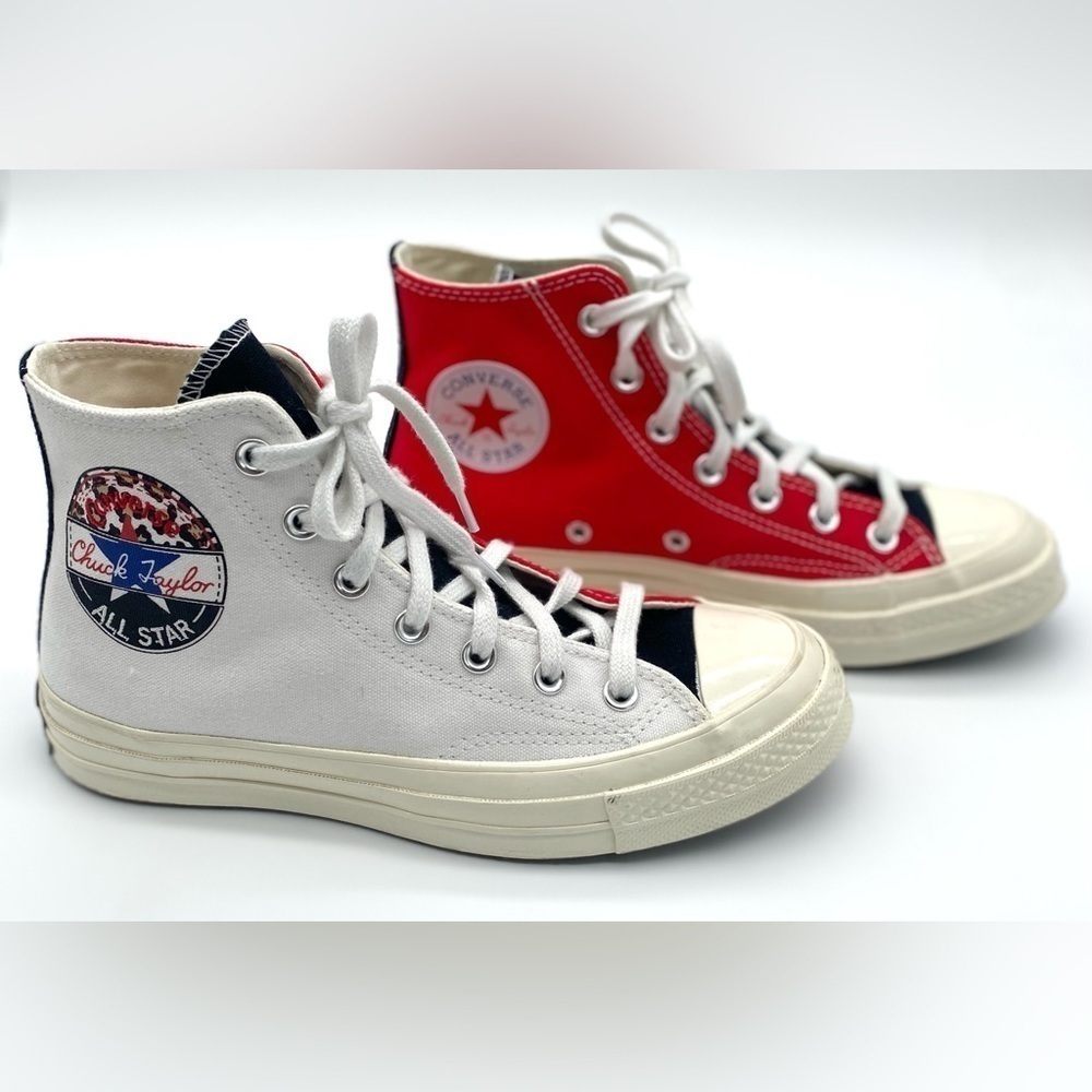 Converse Chuck Taylor All Star 70 Hi Top Logo Play Red/ White Sz 6 (Men) 8 (Wom) - Picture 3 of 9